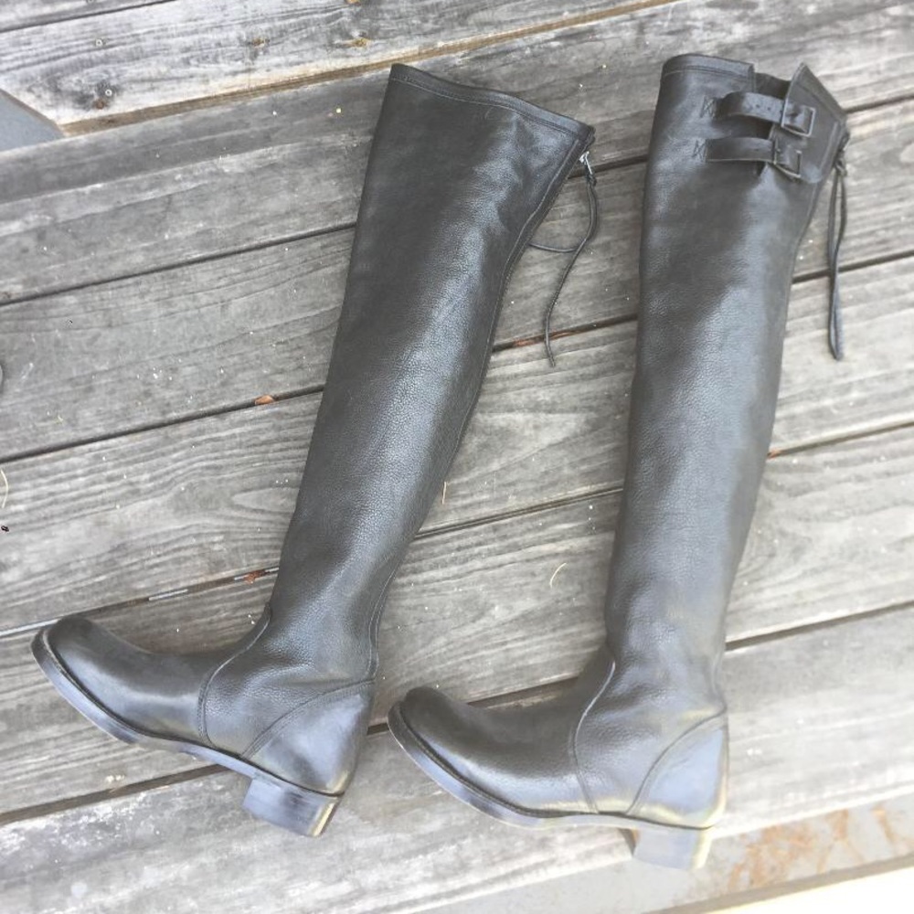 Sisii Over The Knee Japanese Leather Boots